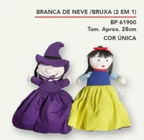 Branca de Neve / Bruxa (2 em 1) — Fábrica Boneca de Pano