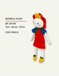 Boneca Flor — Fábrica Boneca de Pano