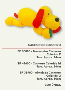 Cachorro Colorido — Fábrica Boneca de Pano