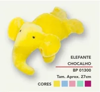 Elefante Chocalho — Fábrica Boneca de Pano