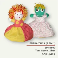 Emília / Cuca (2 em 1) — Fábrica Boneca de Pano